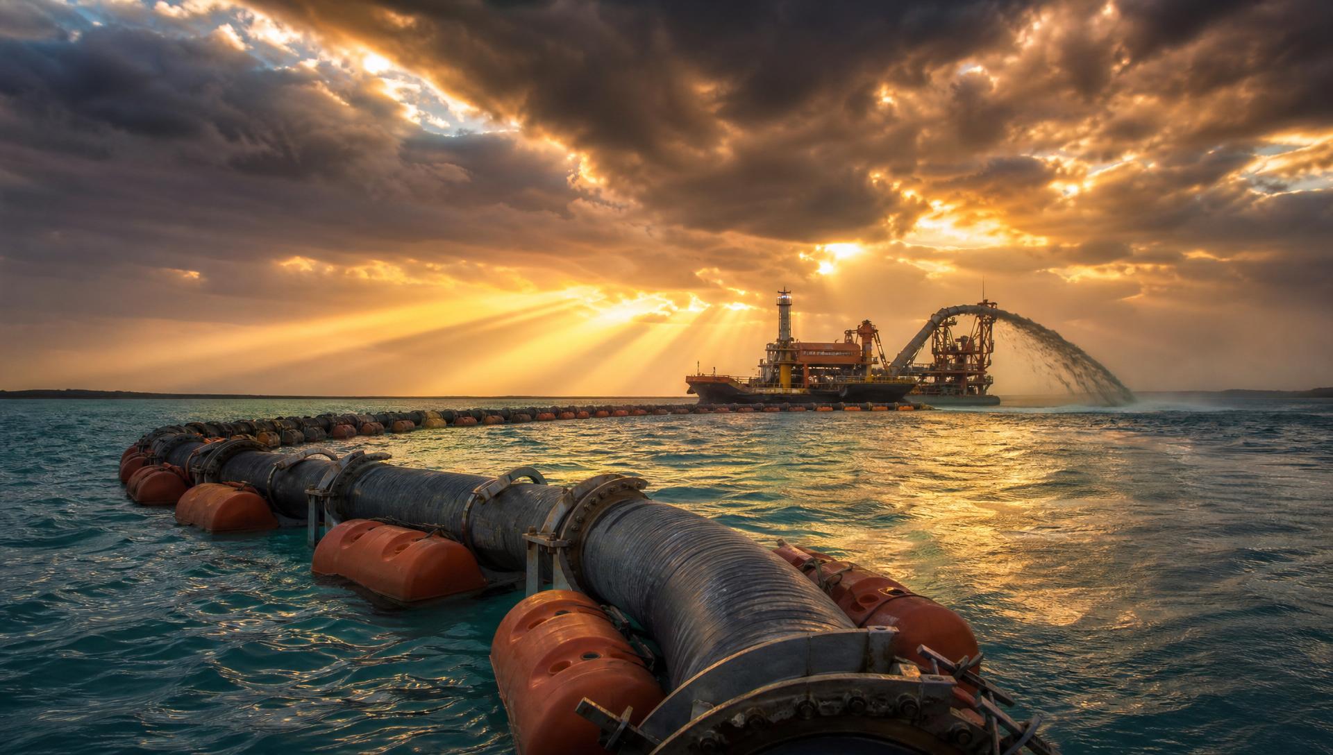 One-stop dredging pipeline system